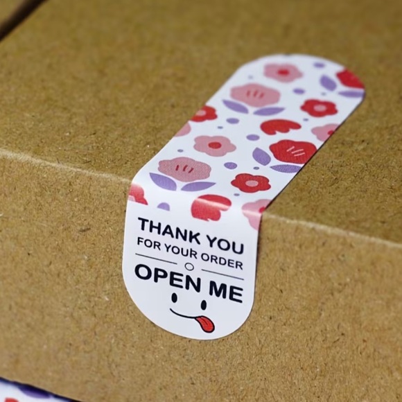 Other - Floral Thank You Stickers Pack 100pcs